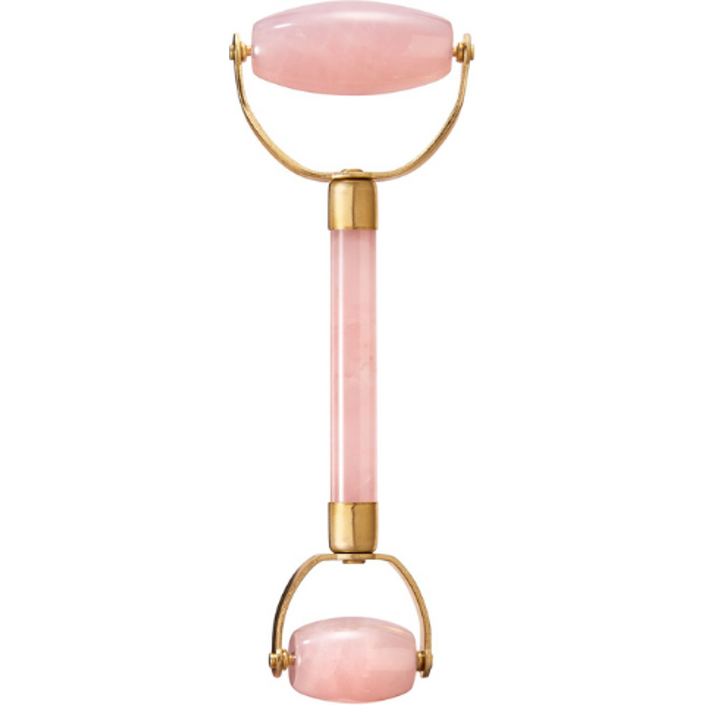 White Lotus Beauty Premium Rose Quartz Facial Roller in Pink  product