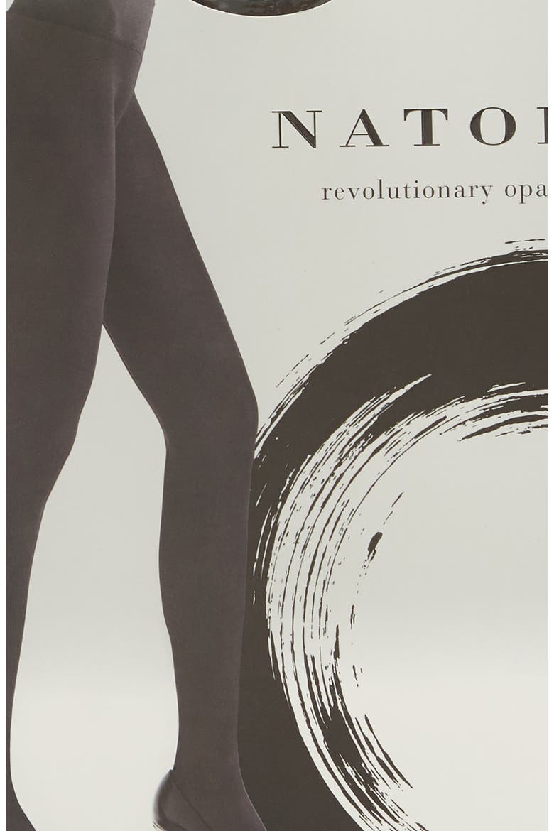 Revolutionary Seamless Opaque Tights, Alternate, color, BLACK