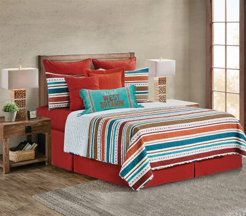 Ezekiel Ridge Cotton Quilt Set  - Reversible and Machine Washable