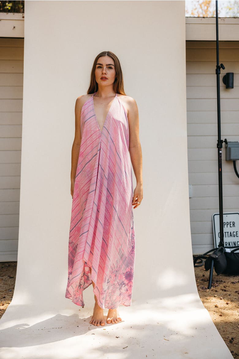 Classic Silk Dress Honey, Alternate, color, Pink