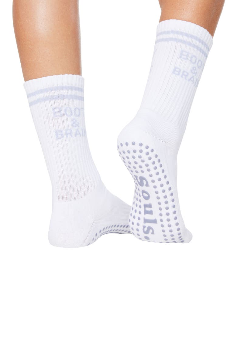 Souls. Booty & Brains Ankle Grip Socks, Alternate, color, White