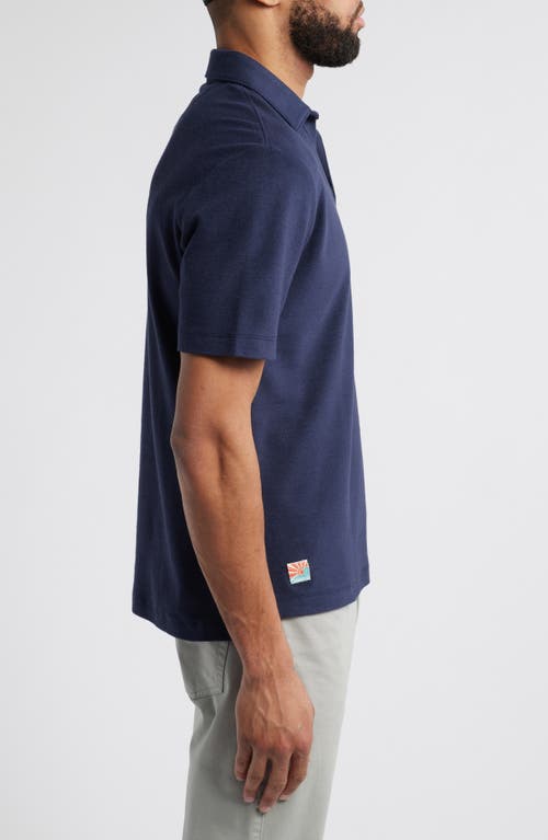 Johnnie-o Frankie Hangin' Out Johnny Collar Polo In Navy