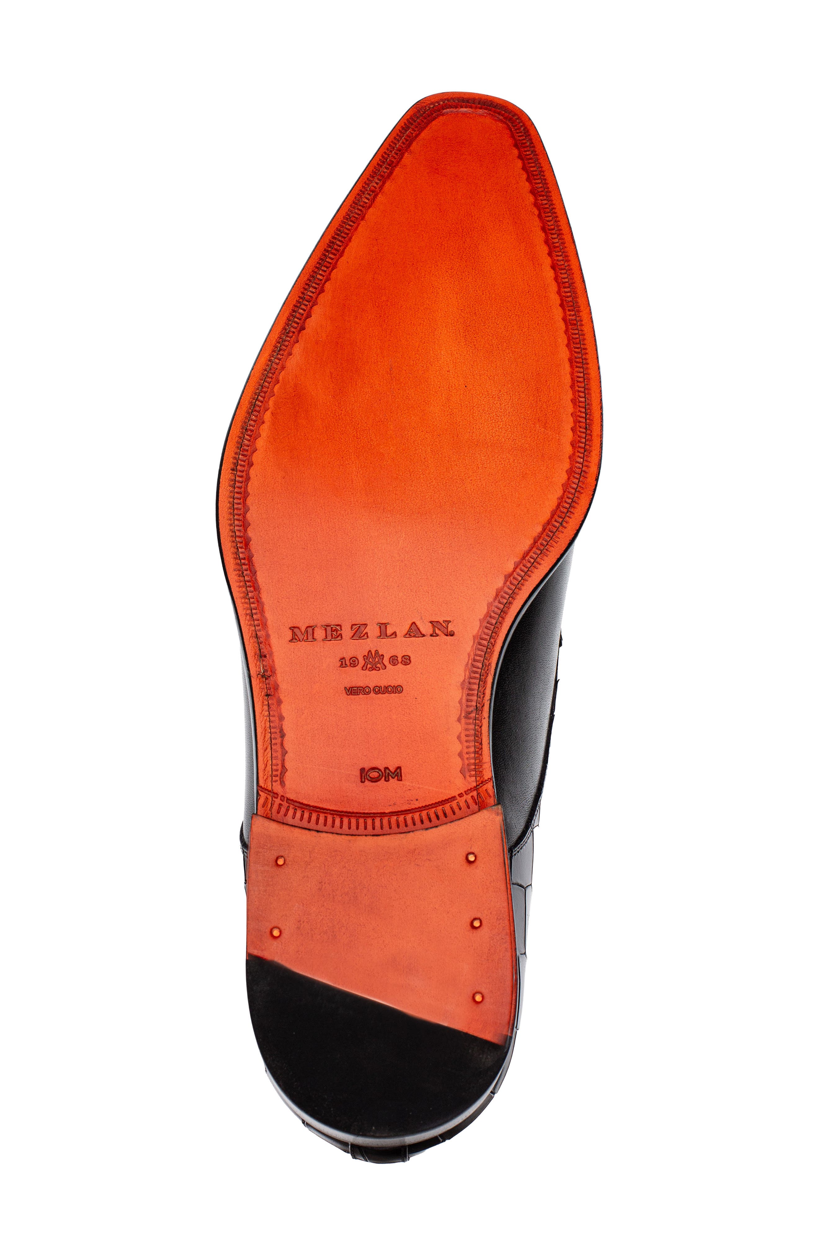Leather Monk Strap Shoe, Alternate, color, BLACK