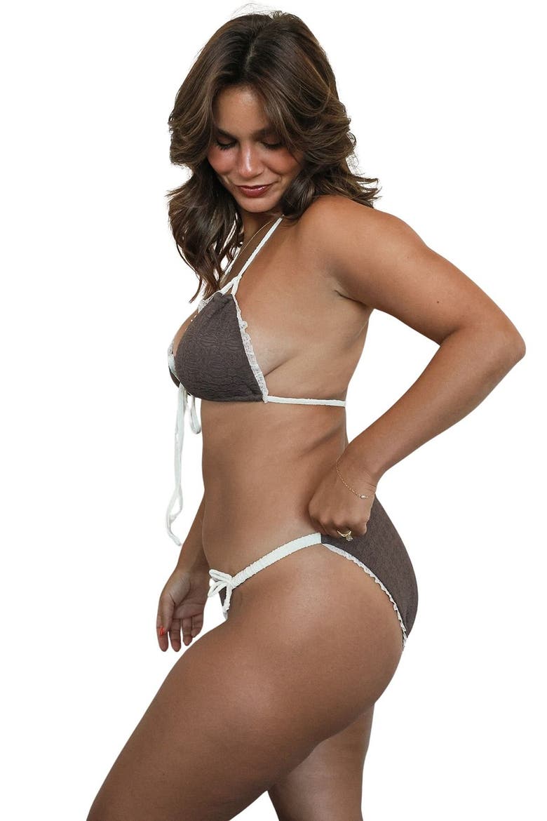 Gravette Super Cheeky Bikini Bottom, Alternate, color, Brunette