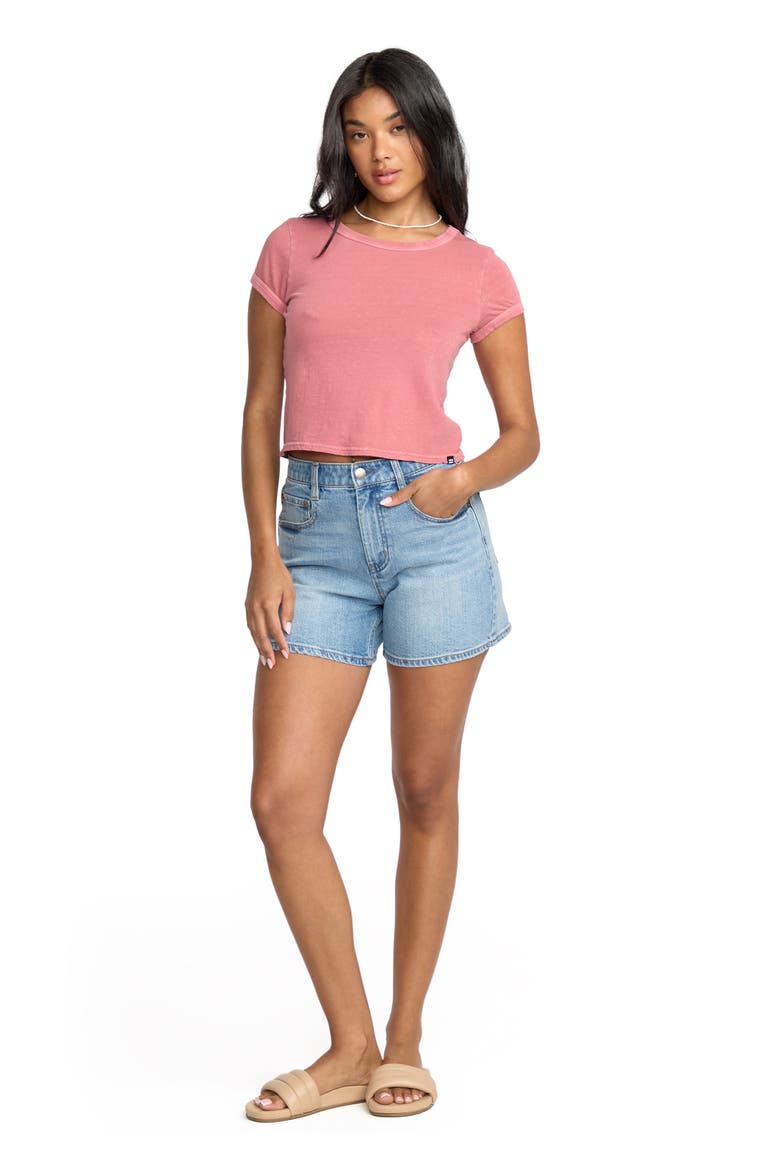 Shifter Denim Shorts, Alternate, color, SHADED WASH