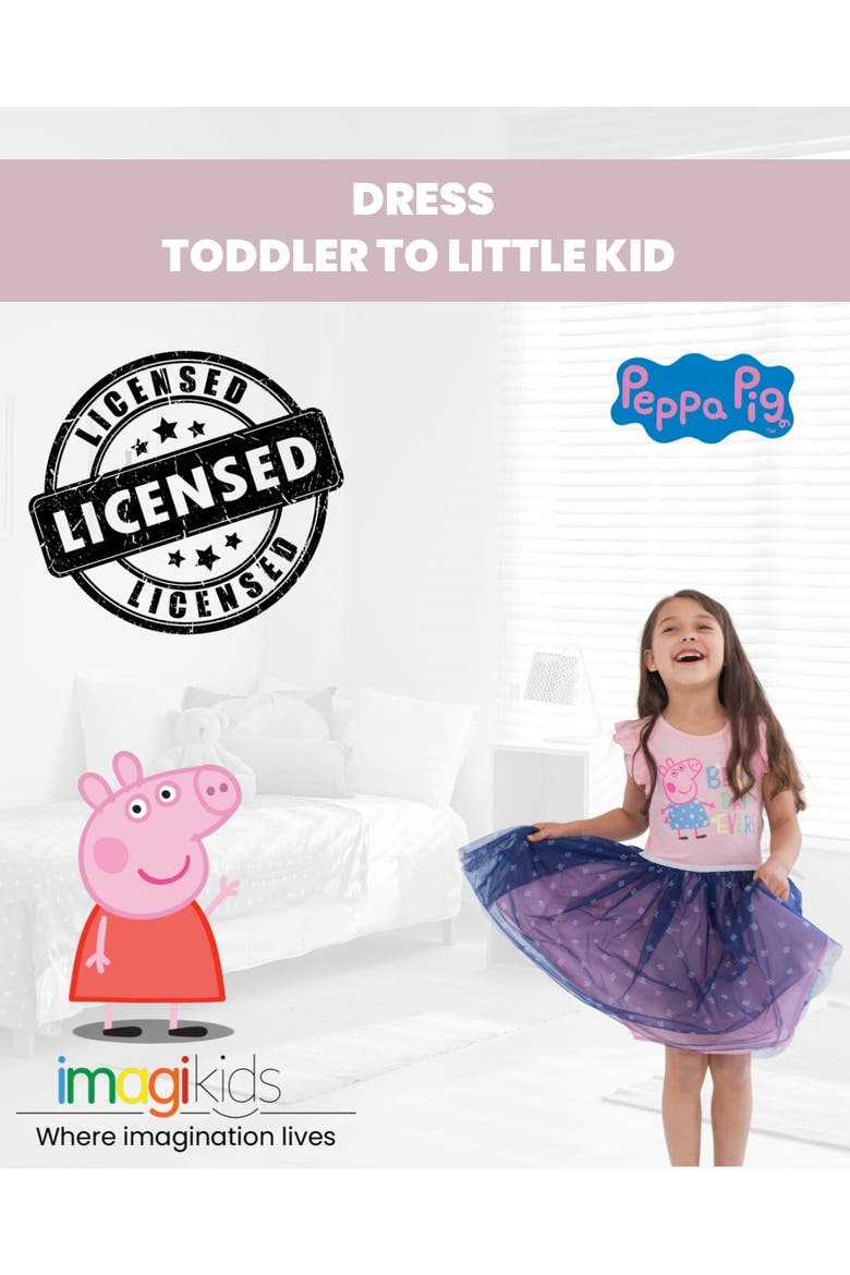 Glitter Tutu Dress, Alternate, color, Peppa Pig Pink Navy