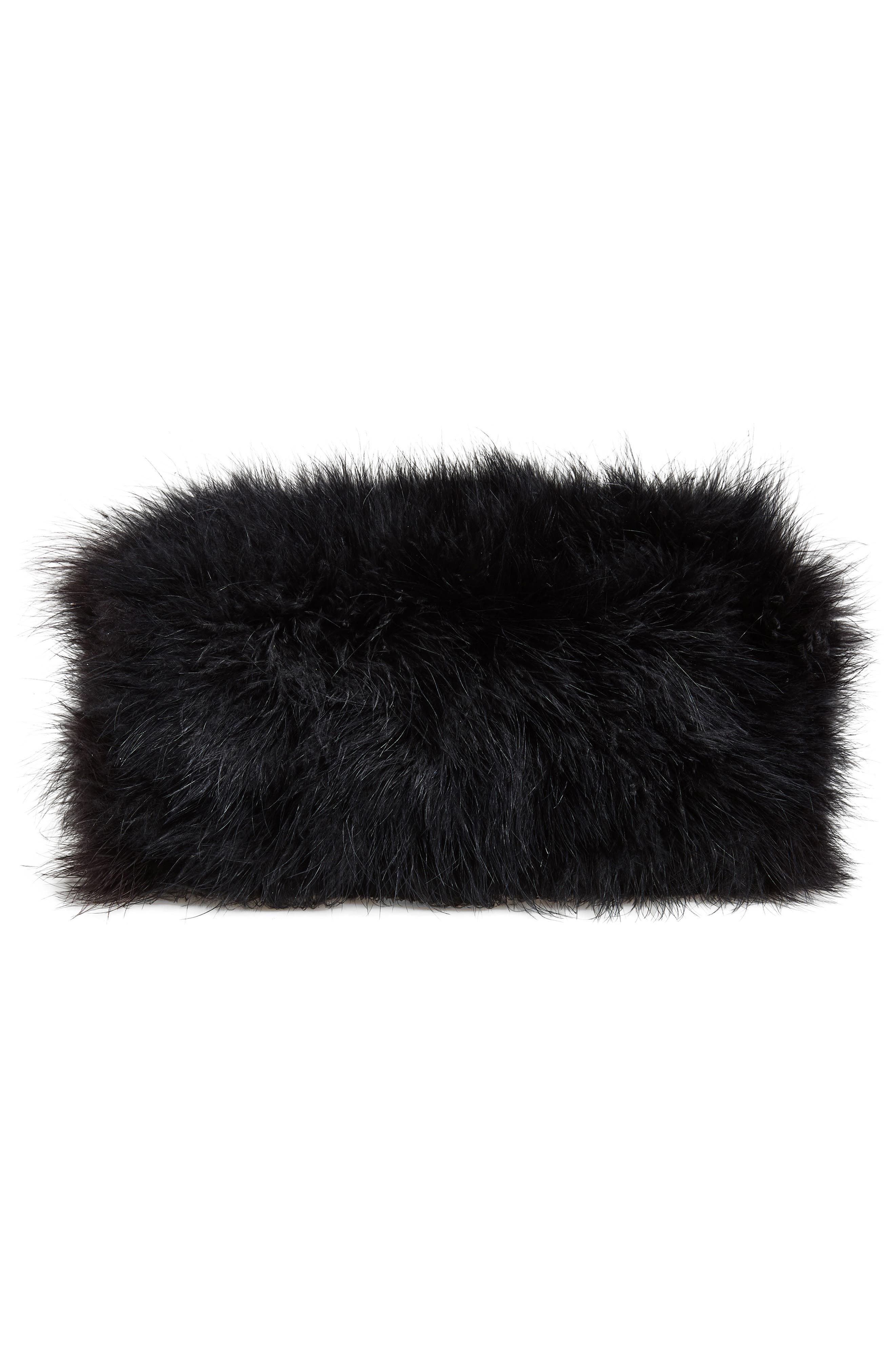 Moschino Tie Me Feather Handbag, Alternate, color, One Color 00A Oa4