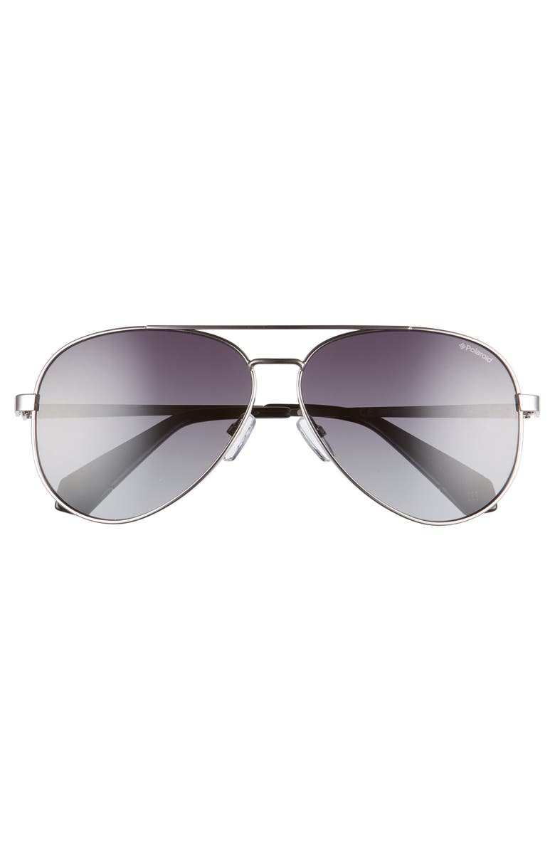 Polaroid 61mm Polarized Aviator Sunglasses, Alternate, color,