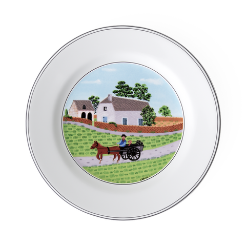 Design Naif Salad Plate #1 Going to Market