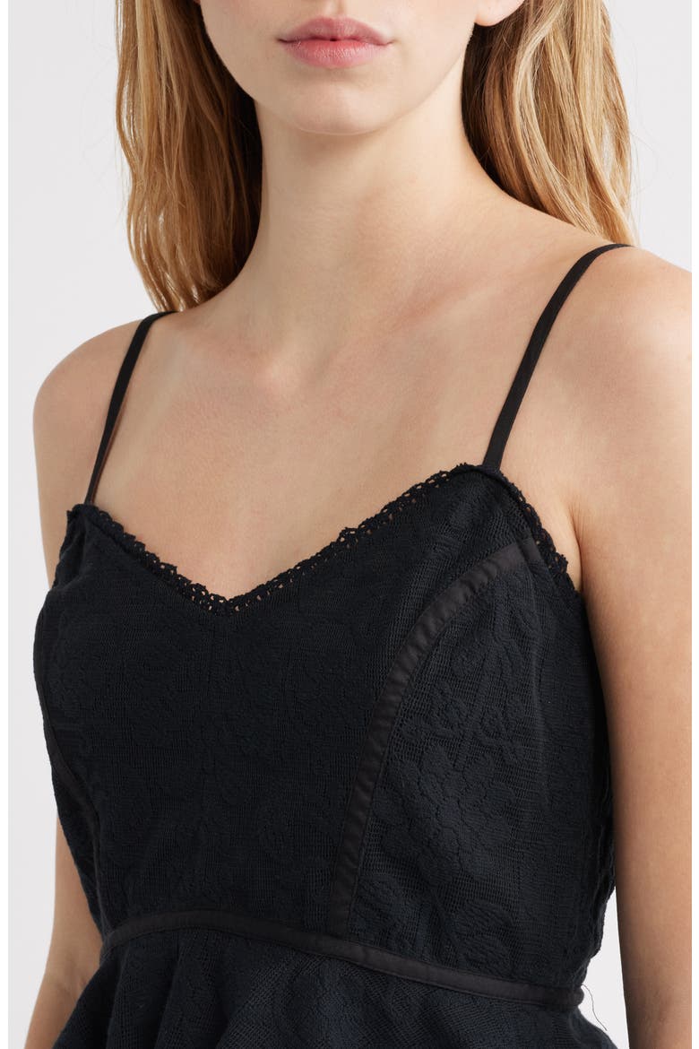 Sassafras Peplum Top, Alternate, color, BLACK
