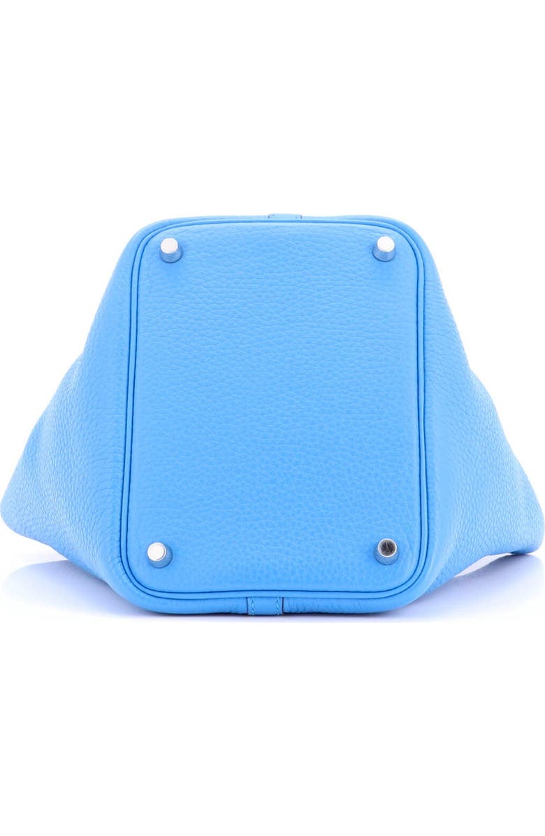 Pre-Owned Hermes Picotin Lock Bag Clemence PM, Alternate, color, Bleu Zanzibar