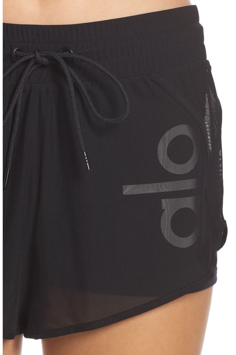 Ambience Shorts, Alternate, color, BLACK/ BLACK/ ALO/ WHITE