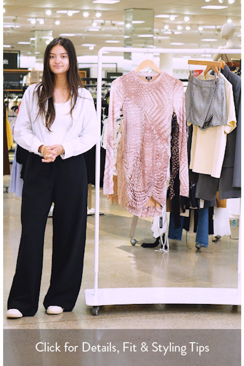Mirza Long Sleeve Minidress video