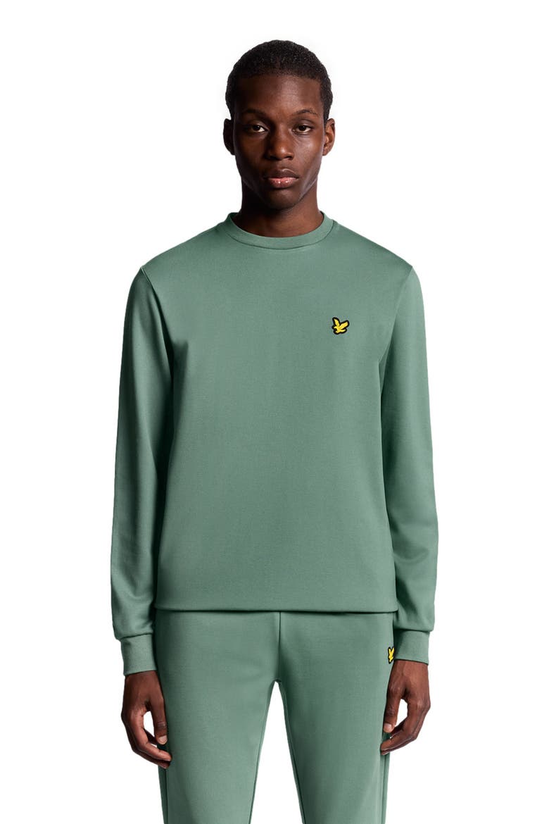 Crew Neck Long Sleeve Fly Fleece, Alternate, color, Silver Pine