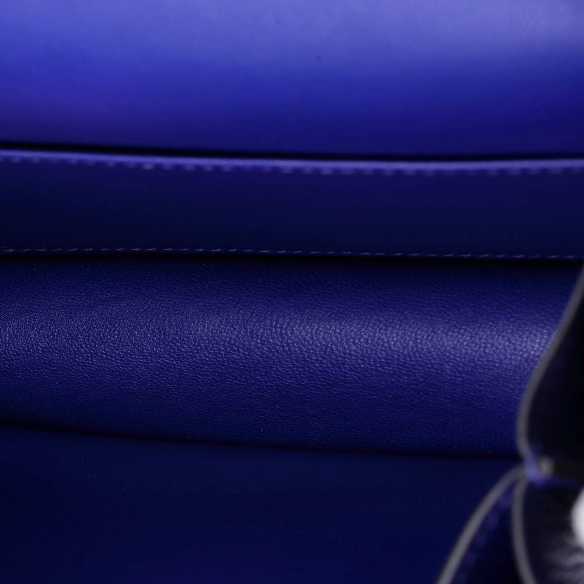 Pre-Owned Hermes Constance Bag Chevre Mysore 18, Alternate, color, Bleu Electrique