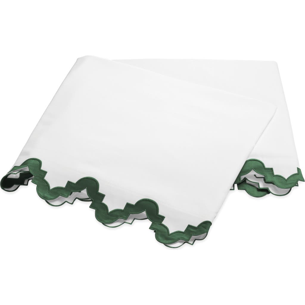 Matouk Aziza 600 Thread Count Egyptian Cotton Percale Flat Sheet