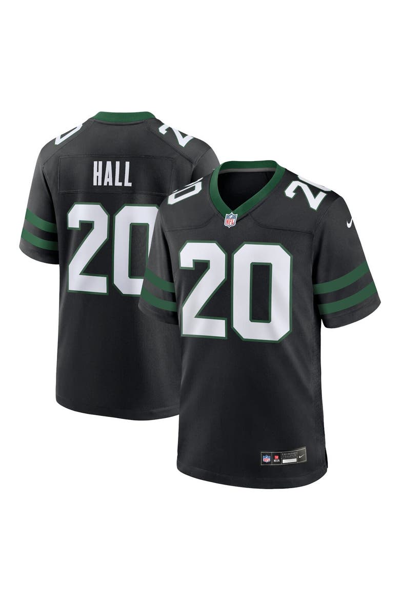 Men's Nike Breece Hall Legacy Black New York Jets Alternate Game Jersey, Main, color, Black