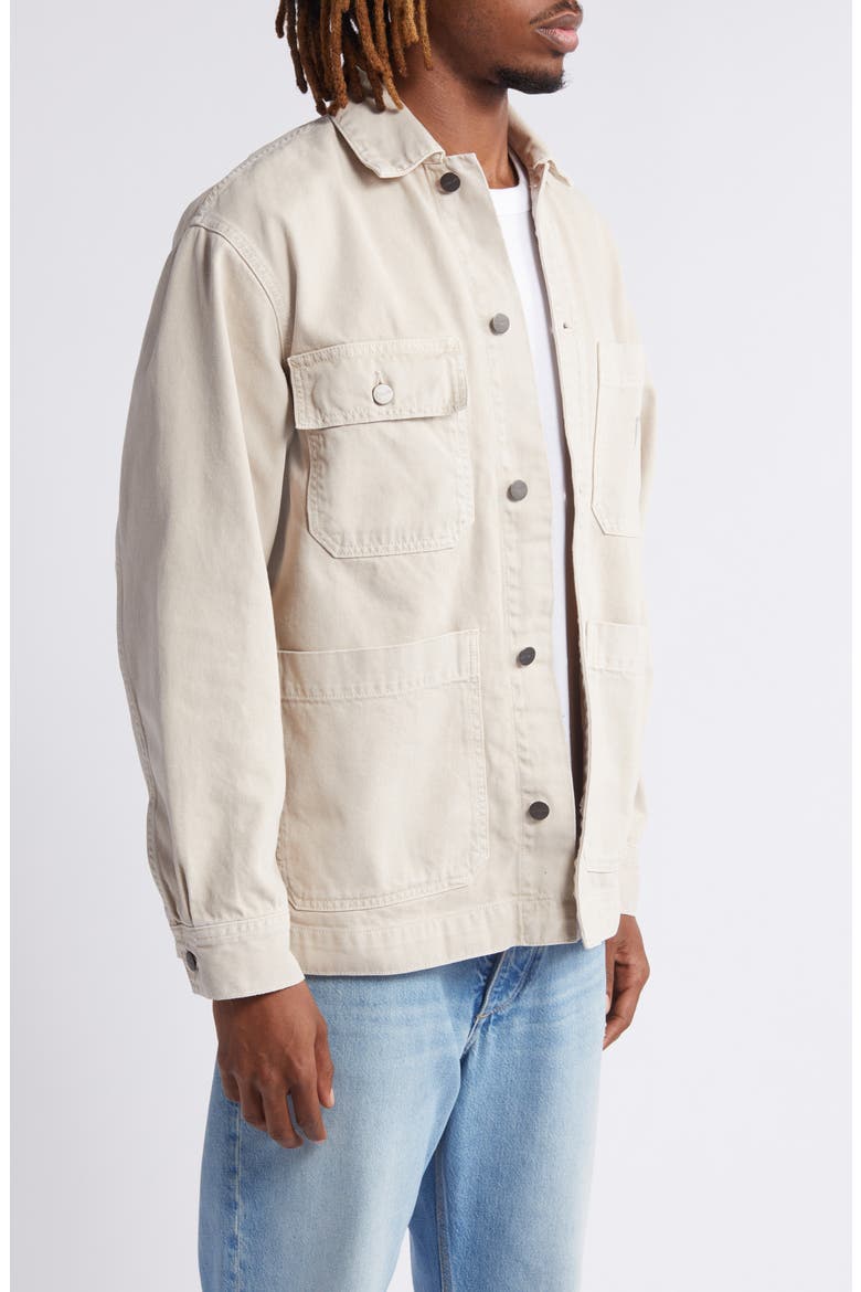 Garrison Workwear Twill Coat, Alternate, color, TONIC STONE DYED