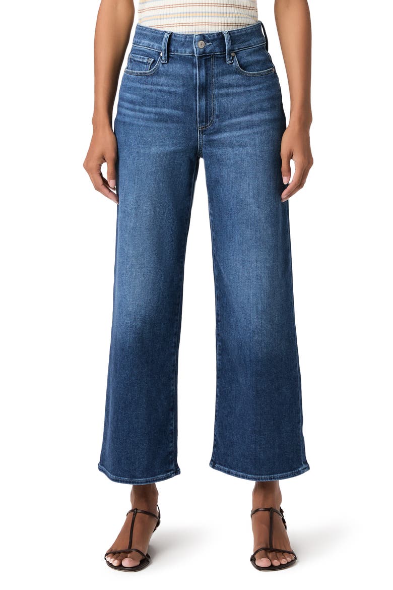 Anessa High Waist Ankle Wide Leg Jeans, Main, color, BEACHLINE