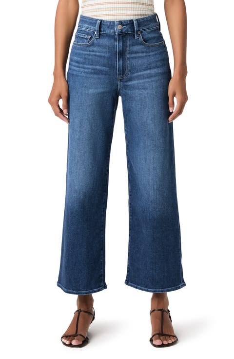 Anessa High Waist Ankle Wide Leg Jeans