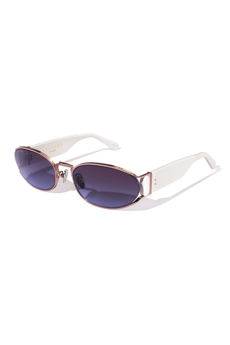 Bisou 60mm Acetate Sunglasses, Alternate, color, Purple/White