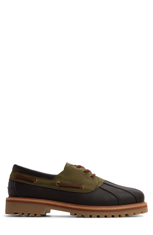 Aldo Finn Waterproof Boat Shoe In Black
