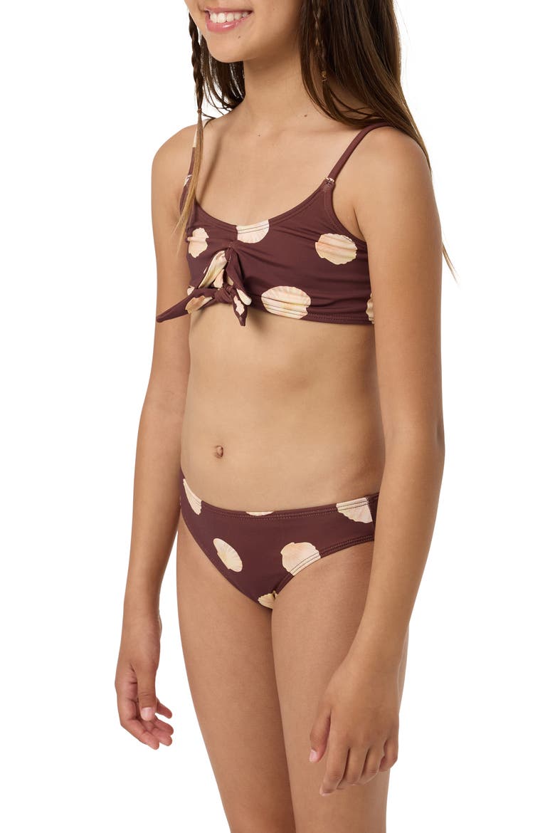 Kids' Camila Two-Piece Swimsuit, Alternate, color, CHOCOLATE