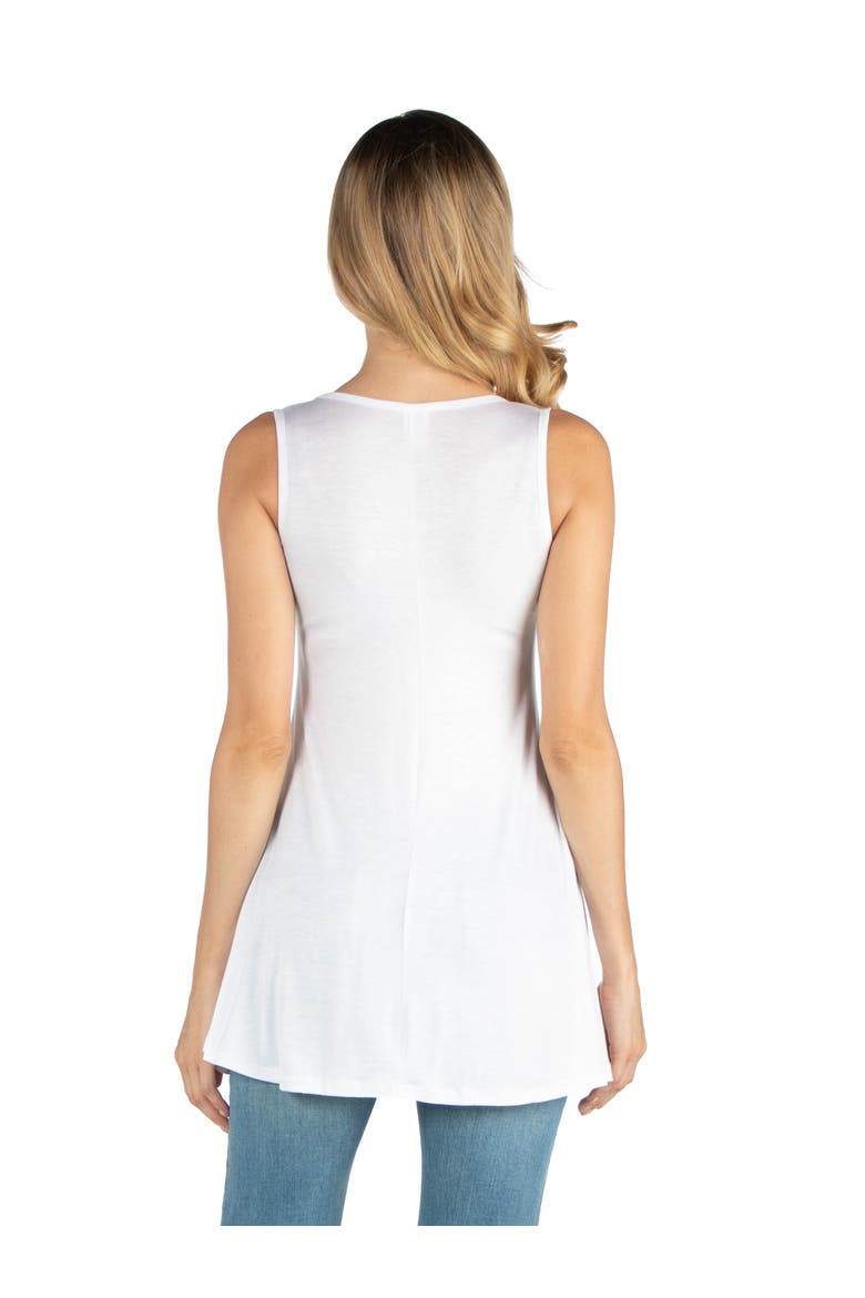 Maternity Scoop Neck Sleeveless Tank Top, Alternate, color, White