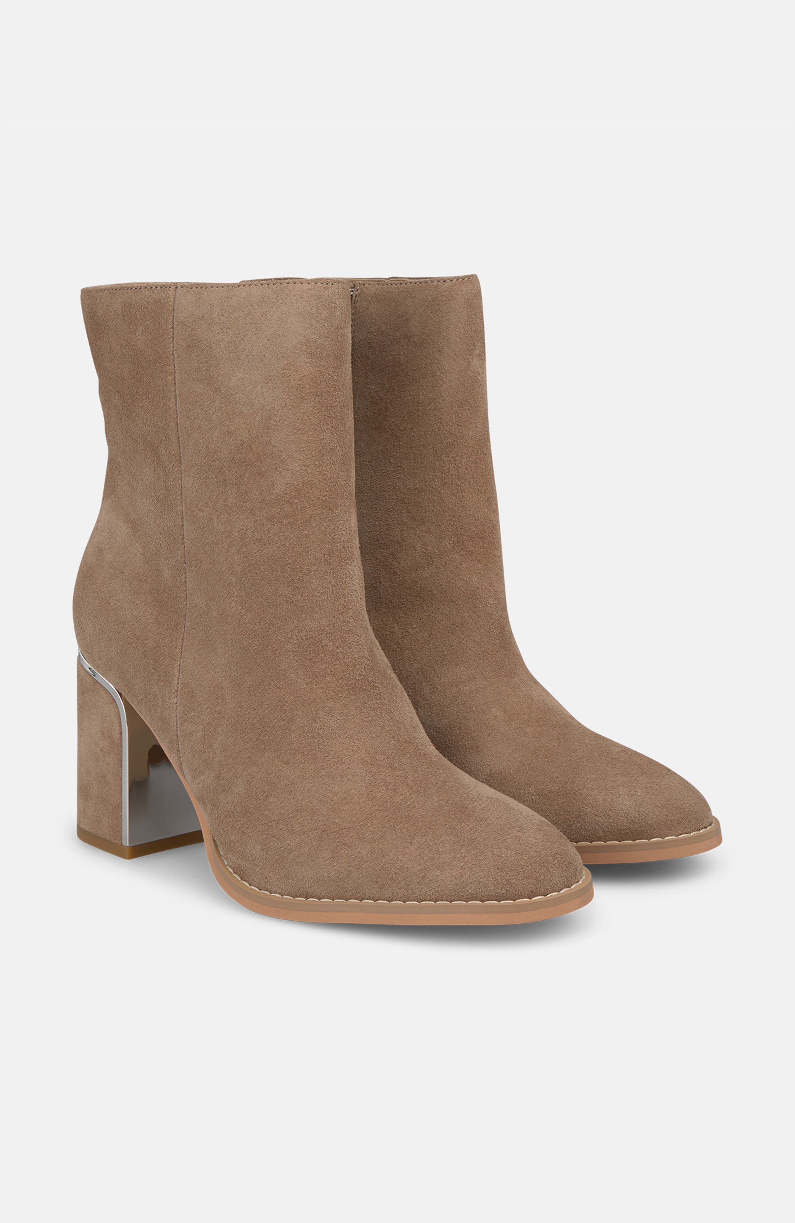 Heeled Ankle Boot Detail, Main, color, Vison