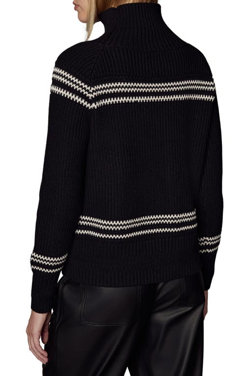 Alp N Rock Alora Mock Neck Ski Sweater In Black