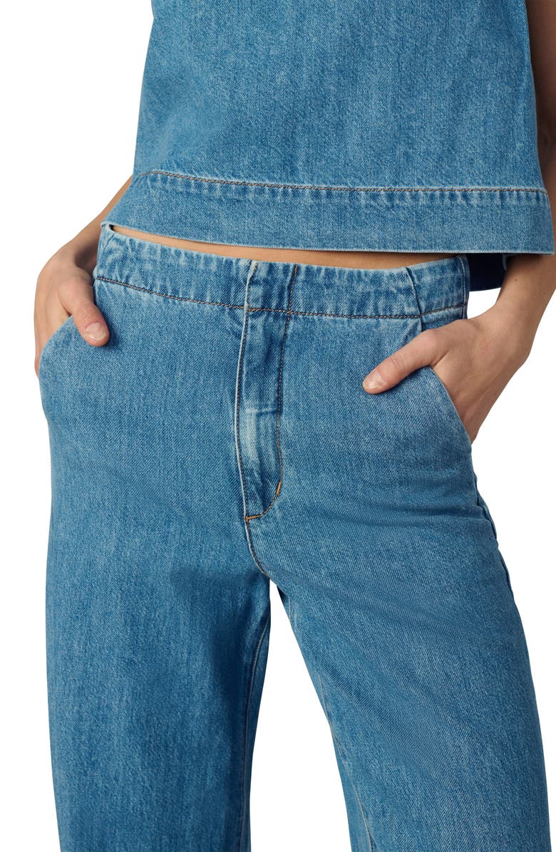 Joe's Jeans The Clean High Waist Wide Leg Denim Trouser Jeans, Alternate, color, Revelation