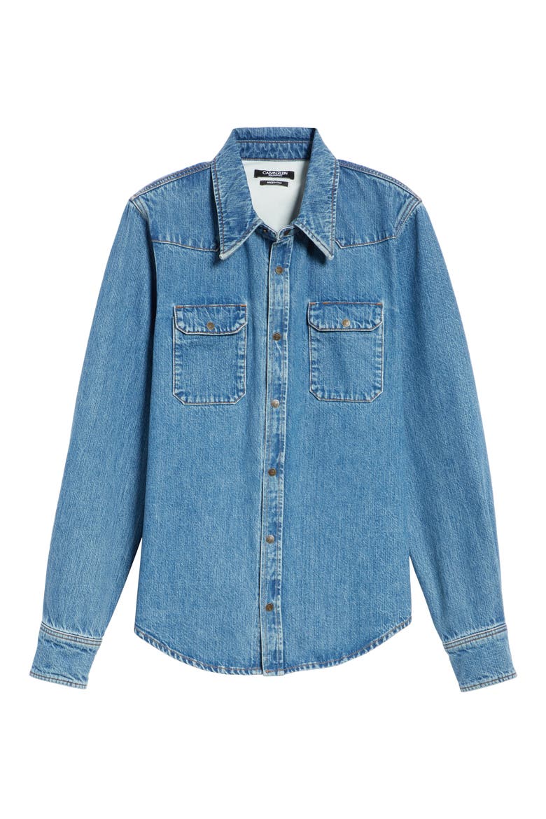 Denim Shirt, Alternate, color, BLUE