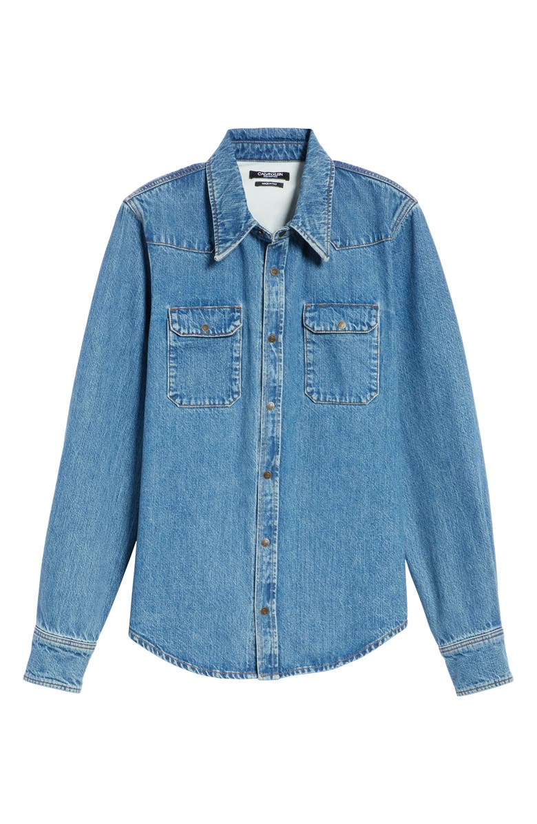 CALVIN KLEIN 205W39NYC Denim Shirt, Alternate, color, 
