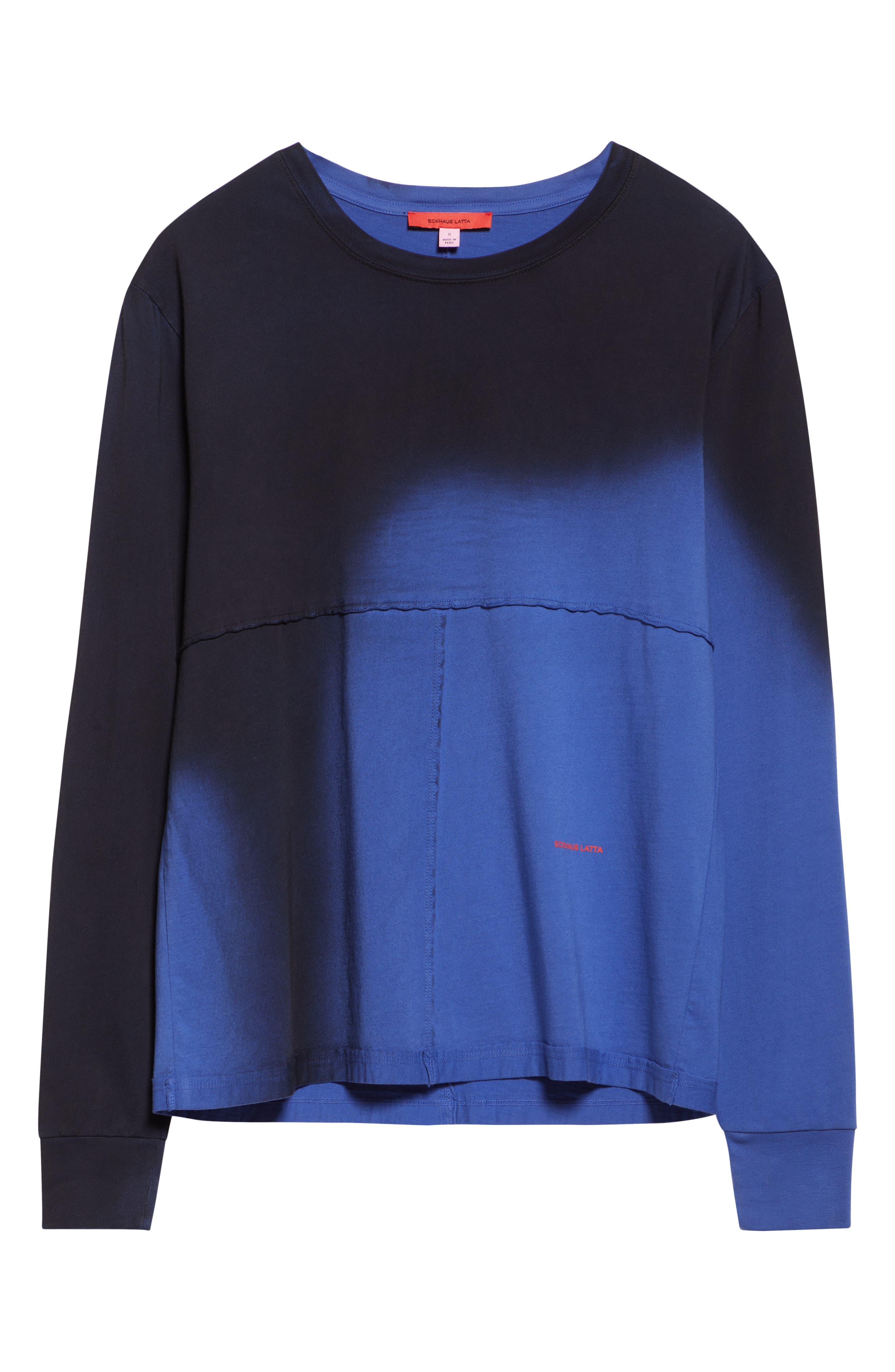 Eckhaus Latta Lapped Long Sleeve Cotton T-Shirt | Nordstrom