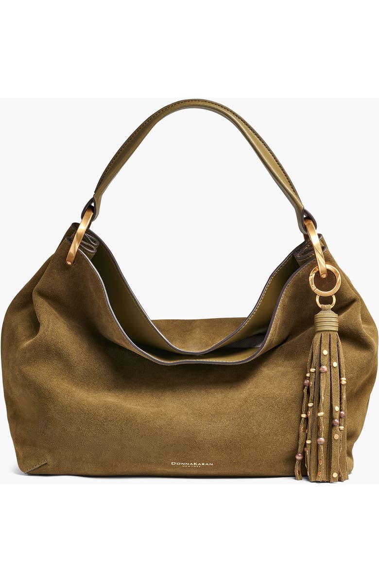 Donna Karan New York Glenwood Suede Shoulder, Main, color,