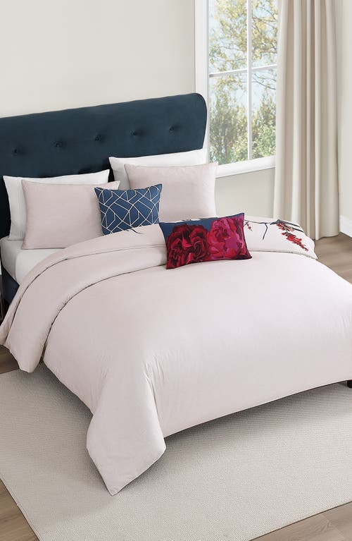 Bebejan Zinnia 5-piece Reversible Comforter Set In Red