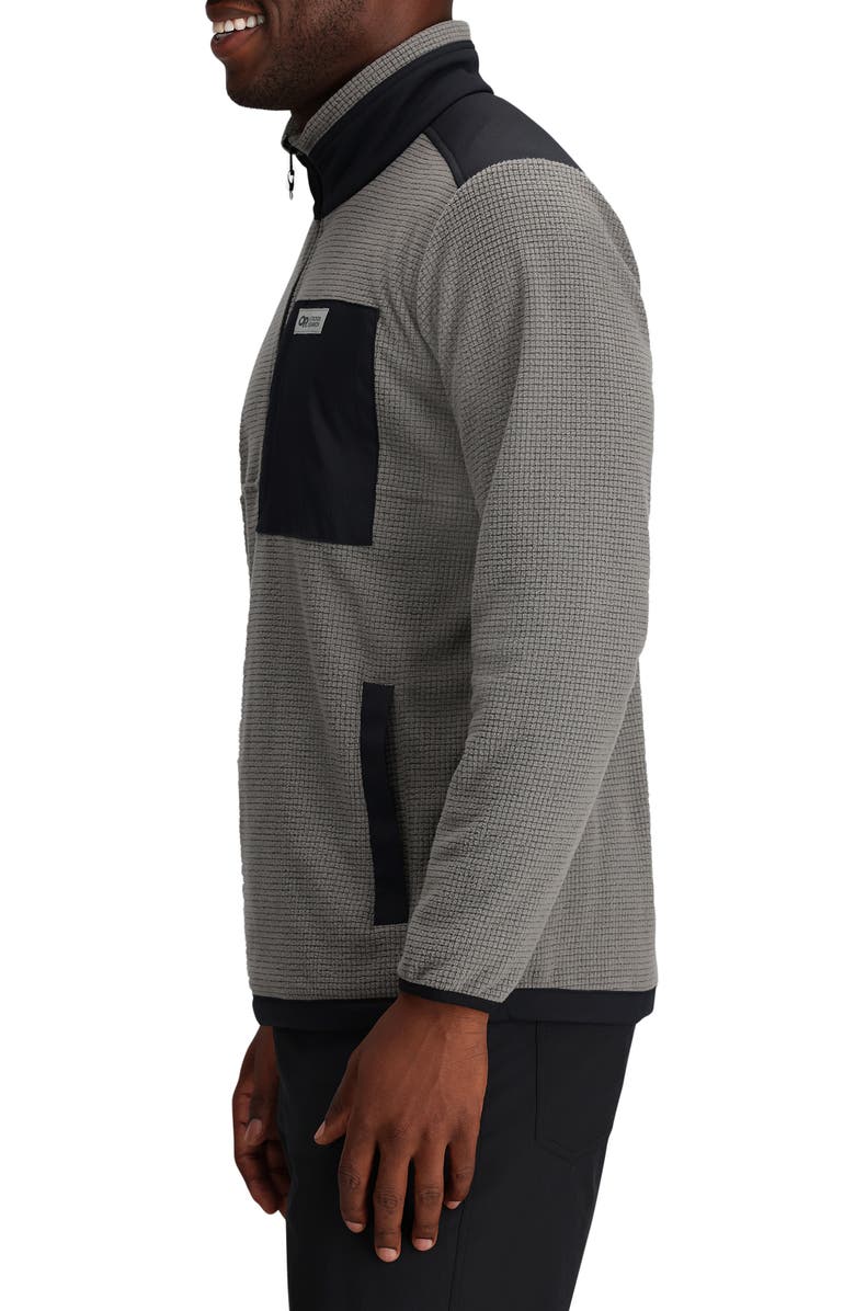 Outdoor Research Trail Mix Colorblock Quarter Zip Pullover, Alternate, color, 