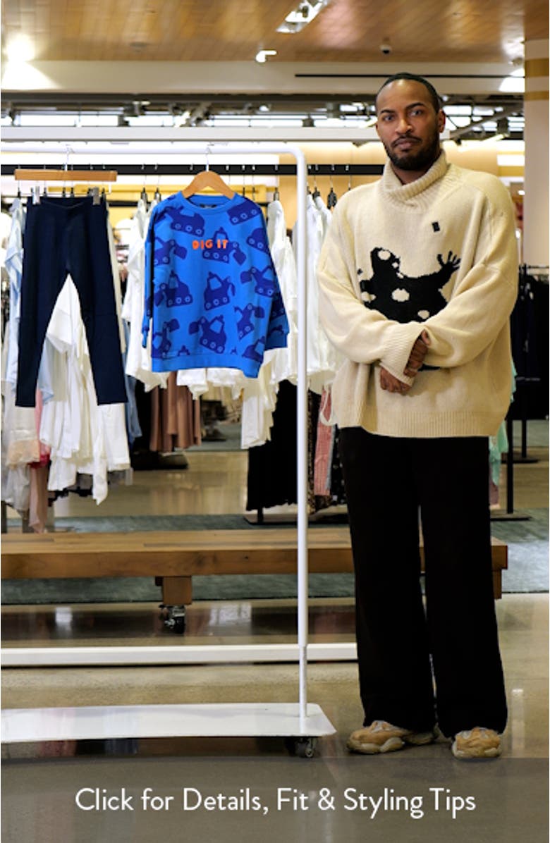 Kids' Digger Print Sweatshirt & Rib Leggings Set, sales video thumbnail