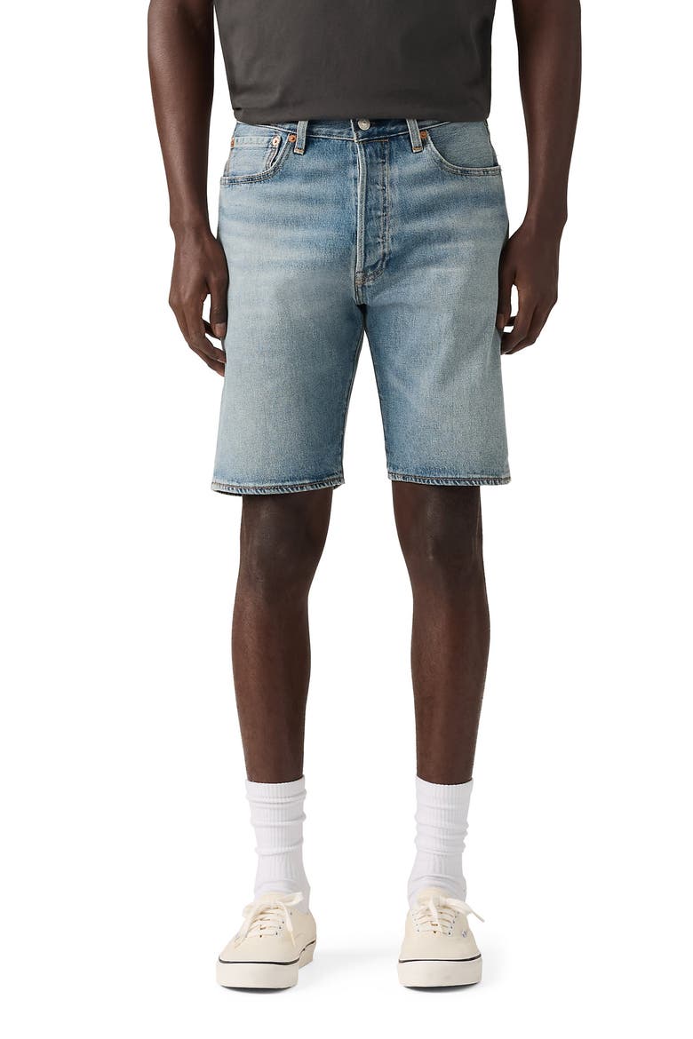 501® Original Denim Shorts, Main, color, ON THE WAY SHORTS