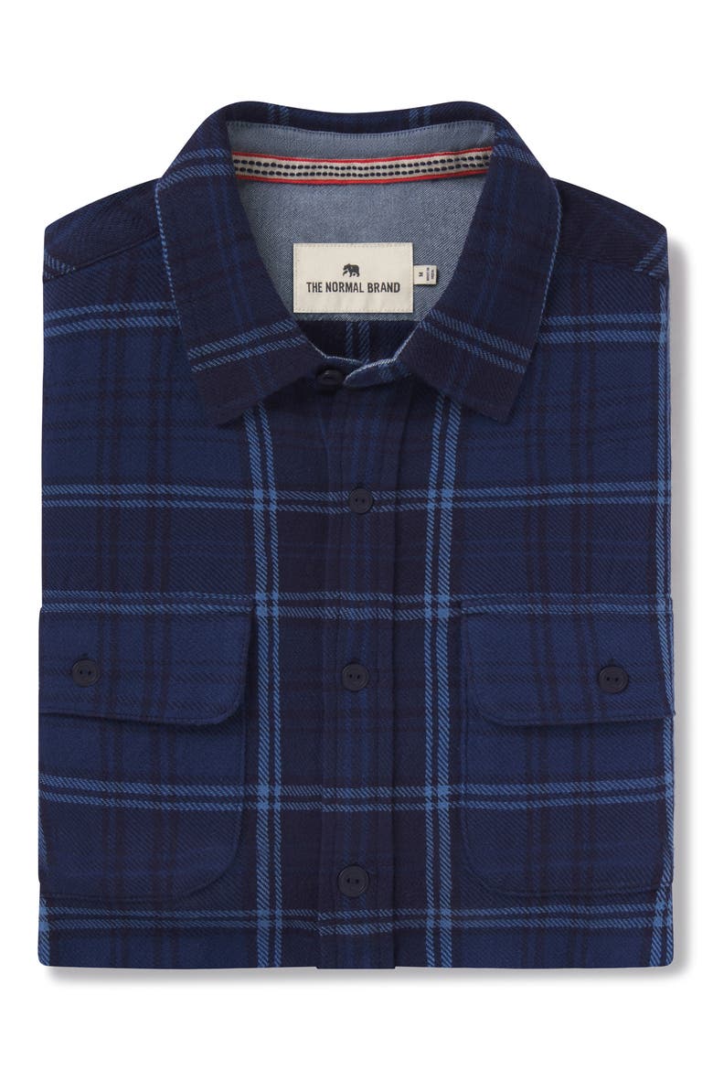Mountain Regular Fit Flannel Button-Up Shirt, Alternate, color, INDIGO PLAID