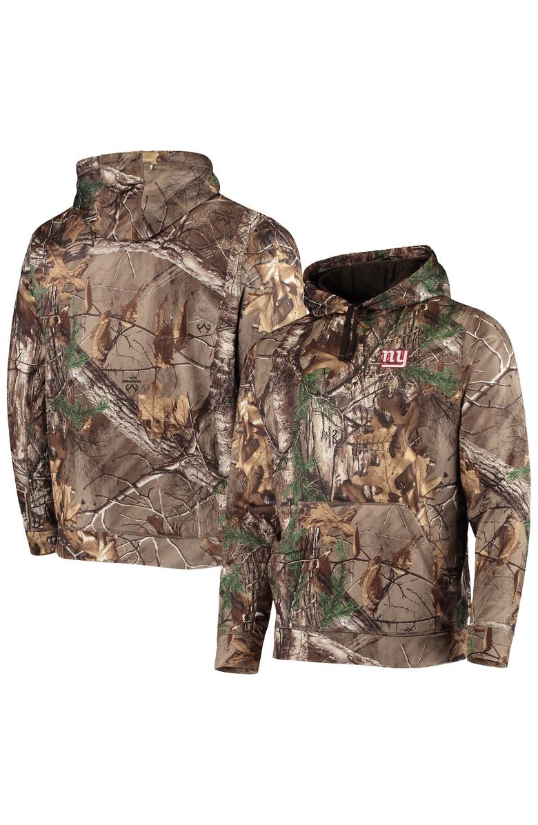 DUNBROOKE Men's Dunbrooke Realtree Camo New York Giants Circle Champion Tech Fleece Pullover Hoodie, Main, color, Realtree Camo