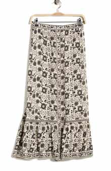 MAX STUDIO Button Front Maxi Skirt