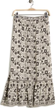 MAX STUDIO Button Front Maxi Skirt