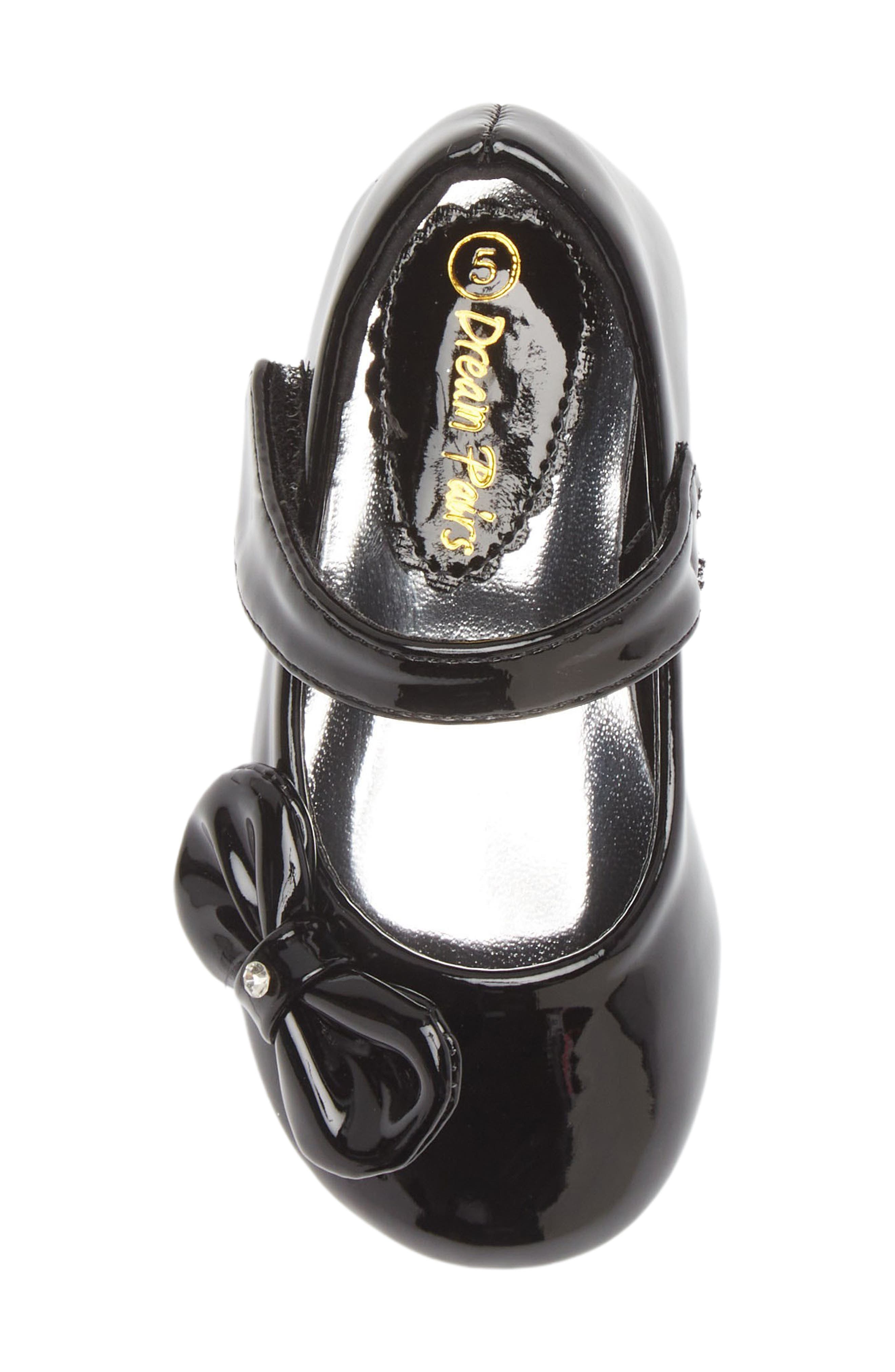 Kids' Angel Crystal Bow Mary Jane, Alternate, color, BLACK