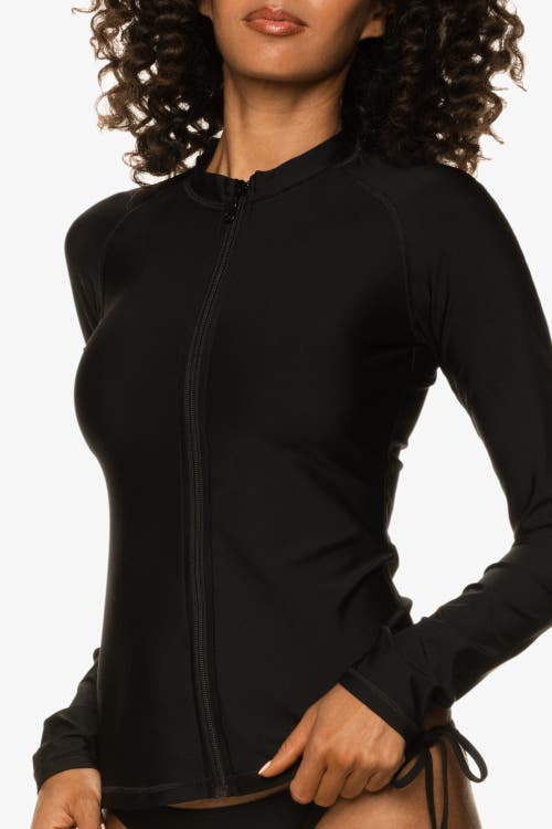 Helen Jon Beach Break Rash Guard Upf 50+ In Black