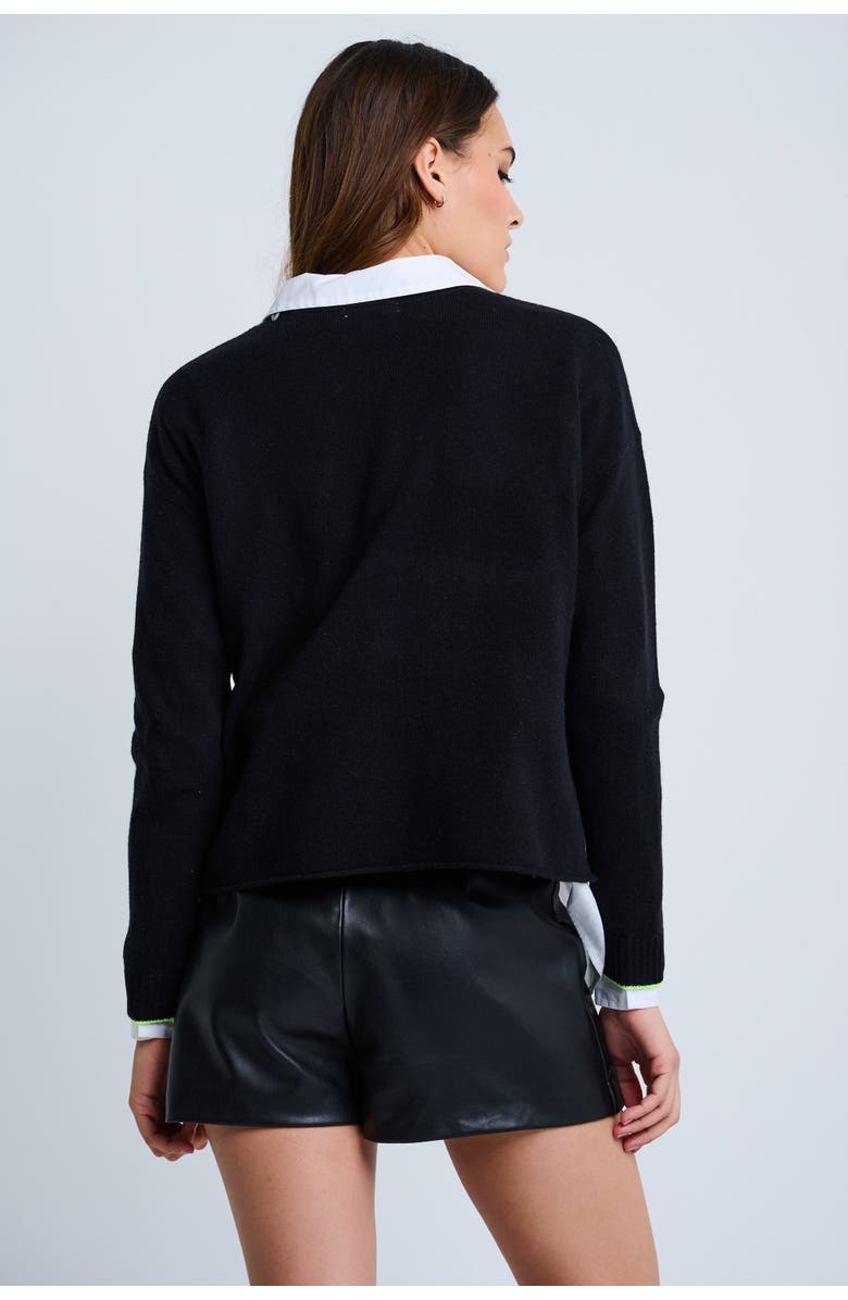 Lisa Todd Hot For Dots Sweater, Alternate, color, Black