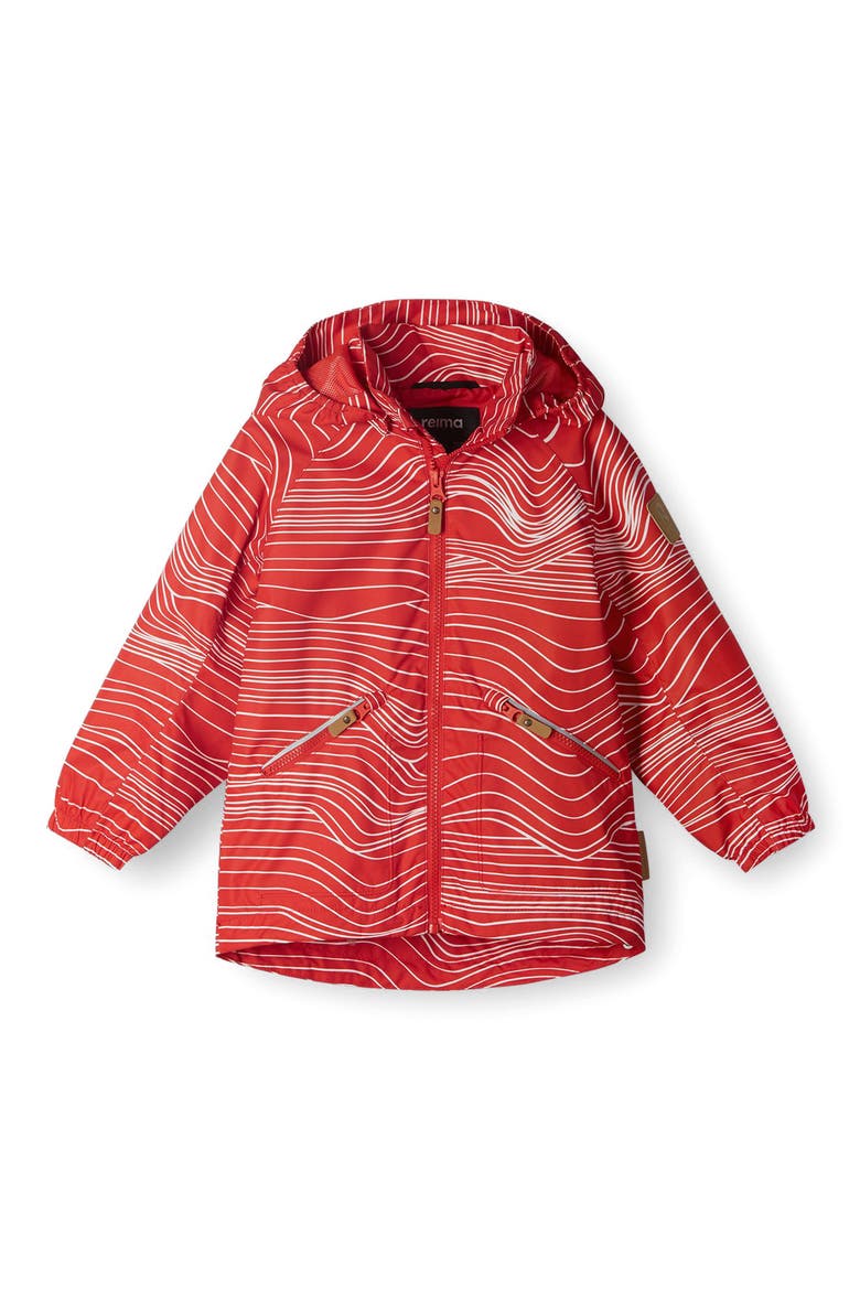 Kid's Finbo Reimatec® Waterproof Jacket, Main, color, TOMATO RED