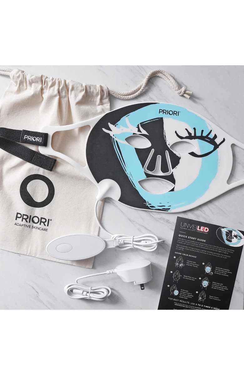 PRIORI Unveiled Silicone LED Light Mask, Alternate, color, 
