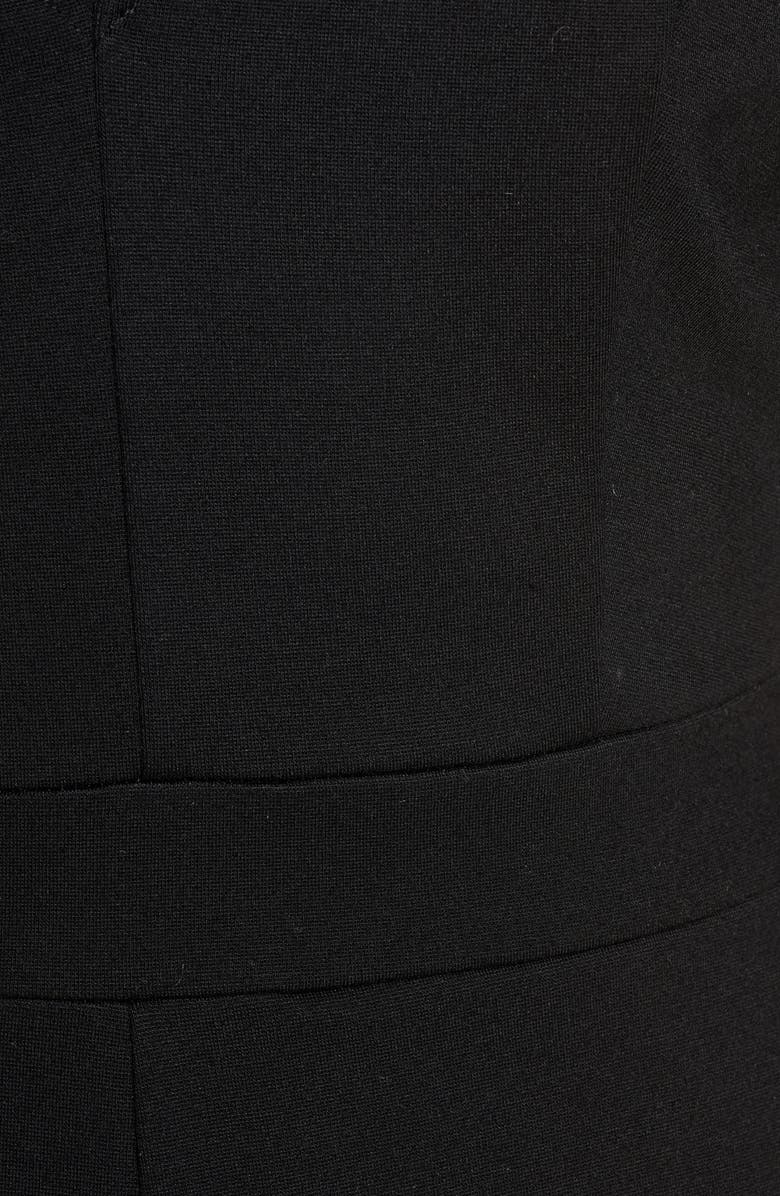 French Connection Tabetha Lula Long Sleeve Lace & Jersey Jumpsuit, Alternate, color, 