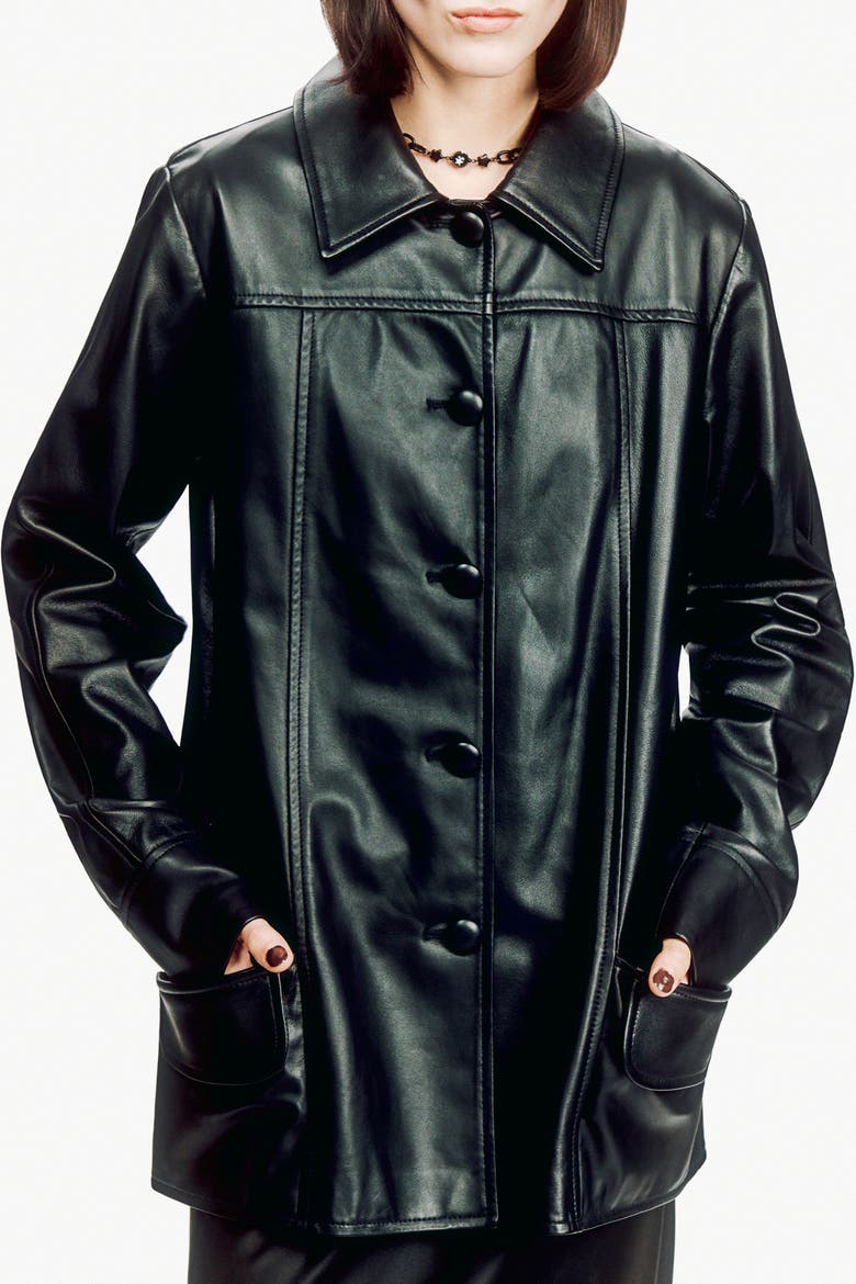 Black Leather, Alternate, color, BLACK